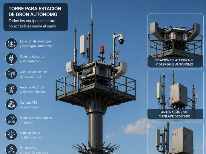 torre antivandálica comunicaciones