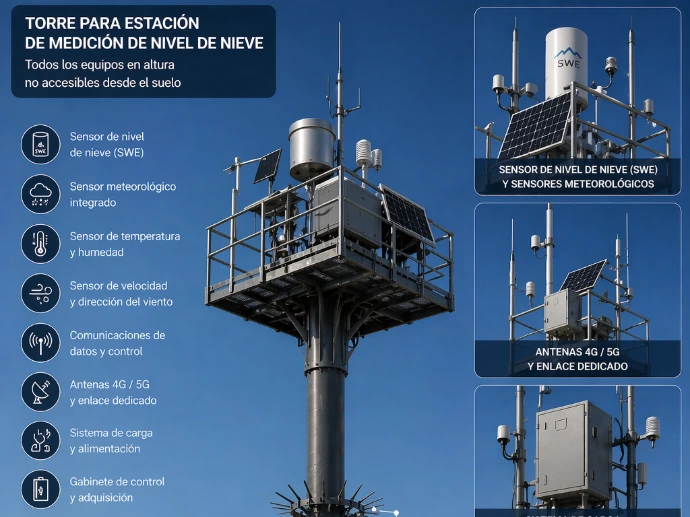 torre anti vandálica meteorología
