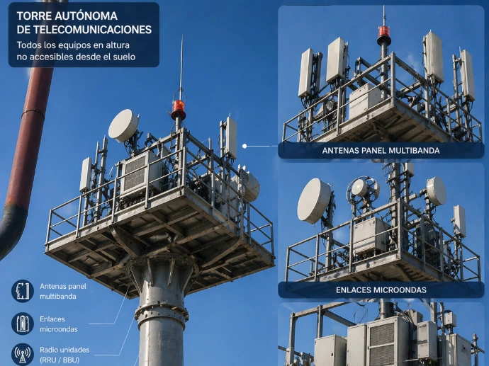 torre antivandálica comunicaciones